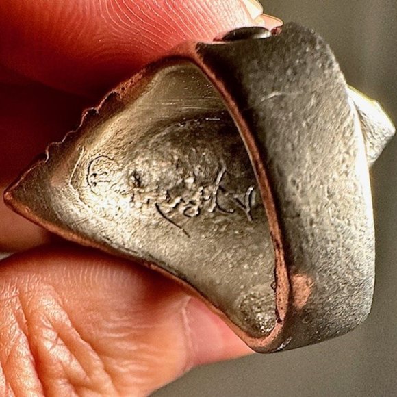 Axel Stocks Very Fine Girl on Spikes Ring Signed Unisex SZ US 10 Metal Messiah - Picture 8 of 13